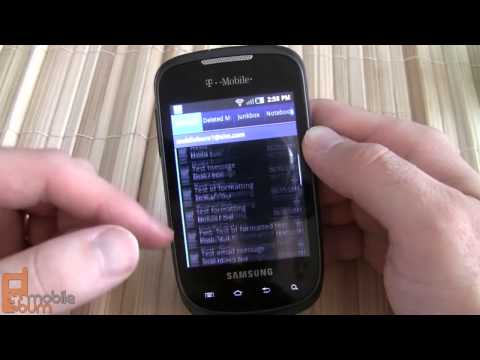 Samsung Dart (T-Mobile) hardware and software video tour