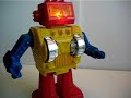 1970s Horikawa yellow SKY robot in walking position 1970s Horikawa yellow SKY robot in walking position