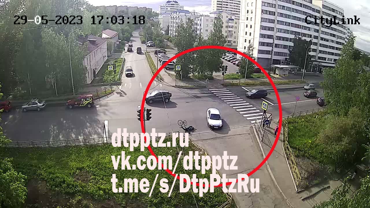 ДТП с велосипедистом на улице Правды