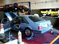 86 mustang on the dyno Magnapack exhaust
