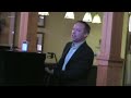 Larry Knapp playing piano and singing Toot Toot Tootsie,