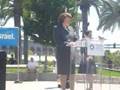 Dianne Feinstein at pro-Israel rally in SF on July 23, 2006