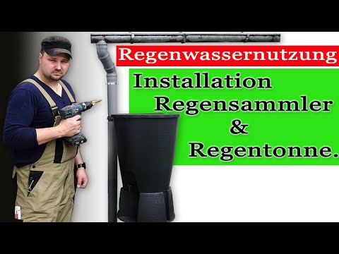 Regensammler - Regenwassertank Wasserfass anschließen von M1Molter