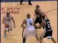 Deron Williams crosses Jacques Vaughn and breaks his ankles then passes to Boozer for a layup.