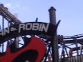 batman and robin running together...batman is empty and robin is running with gp.

this coaster is no longer operational at six flags great adventure.  park management made the decision to give up on this amazing ride and remove it.