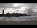 sony handycam wiped out by ocean