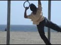 Avi at the Santa Monica Muscle Beach Traveling Rings
