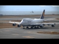 Lufthansa Boeing 747-430 D-ABVK Landing & Take off at Osaka