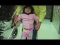 Mieko on crutches 2008