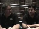 mark casteele of romulus, mich., a 10-year ticket holder at mis, interviews tony stewart at motor city hotel & casino on april 9. casteele was a special guest of mis and was offered the opportunity to interview stewart for mispeedway.com.