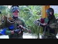 Scubatony playing paintball GOTCHA in Cozumel .wmv