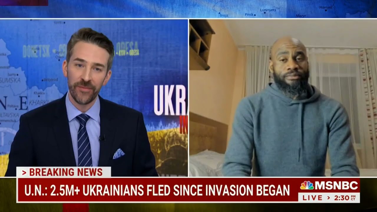 Journalist Terrell J. Starr Speaks with MSNBC about Humanitarian Corridor Set Up Around Ukraine