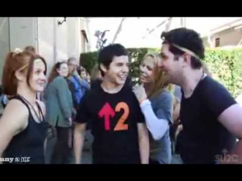 SUTC2 Funny David gets a drive by kiss!