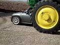 JOHN DEERE 4830 SPRAYER VS MINI COOPER