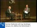 Norman Podhoretz with Jay Nordlinger at the 92nd Street Y