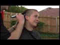 Sarah shaves her head