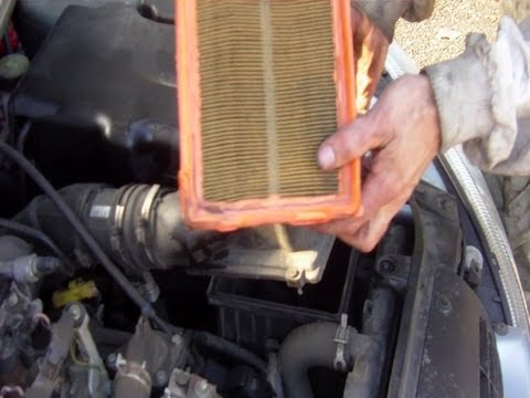 Air filter change step by step
