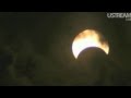 Eclipse anular de Sol vistas desde Estados Unidos 20-21 de Mayo de 2012