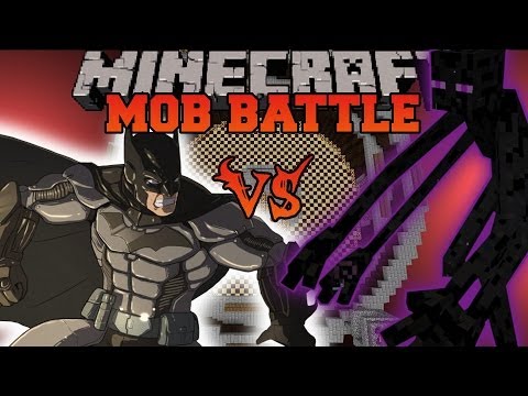 MUTANT ENDERMAN VS. BATMAN - Minecraft Mod Battles - Mob Battle - Mutant Creatures Superheroes Mods