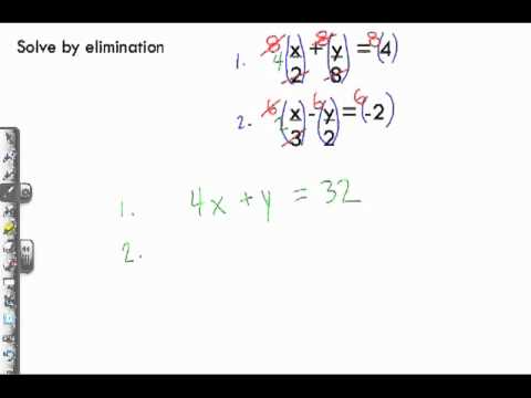 how to eliminate fractions when solving equations