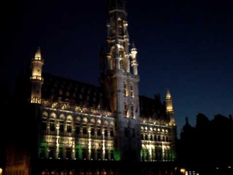 Brussels Grand Place Light Show