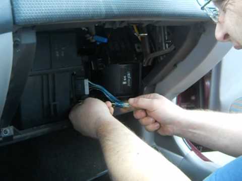 How to change a blower motor resistor on a 2002 Mazda Protege