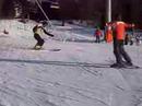 Dirk spritzt Mitch, met sneeuw dan ;-)