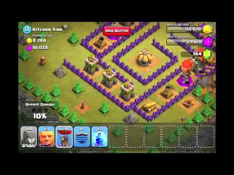 how to attach kitchen sink in clash of clans