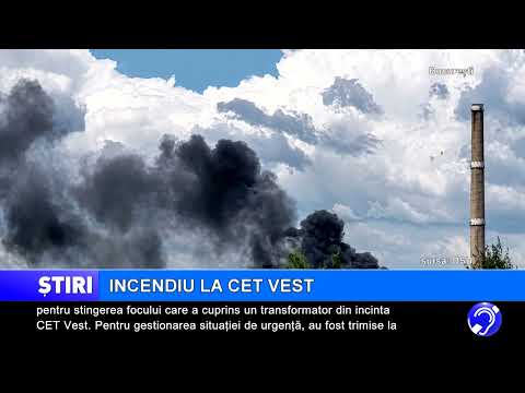 Incendiu la CET Vest, în București