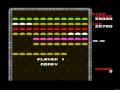 let's score... i think... who came up with this name? it makes no sense, but whatever. this game is a clone of: arkanoid at the end you'll find the title screen for the next game, can you name that rip-off?