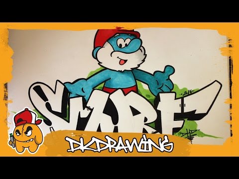 video-linktoworks-How to draw Papa Smurf from The Smurfs & Graffiti...