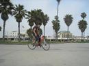 Today I figured out how to first do a one-handed track stand and then later a no-handed track stand.