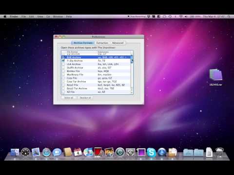 how to use the unarchiver