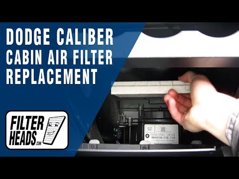 Cabin air filter replacement- Dodge Caliber