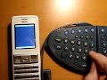 white freephone with keyboard
