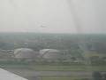 2 planes simultaneous landing at Jakarta Airport