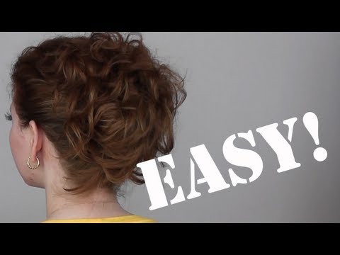 how to easy updos for curly hair