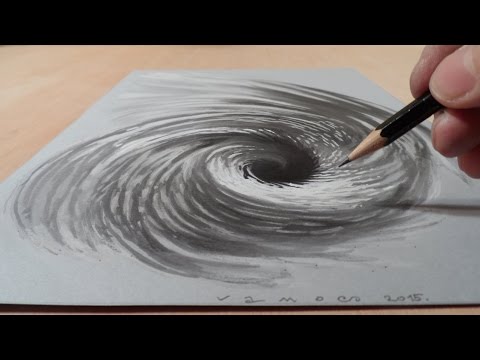 how to draw illusion hole