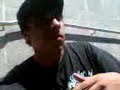 ahi en las escaleras.. con la ranchada... que pense que seguia la ronda.. pero me dejaron solo jaja
