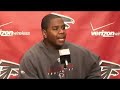 Byron Leftwich talks to the media