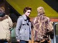 Twilight Set - Robert Pattinson getting into the Volvo