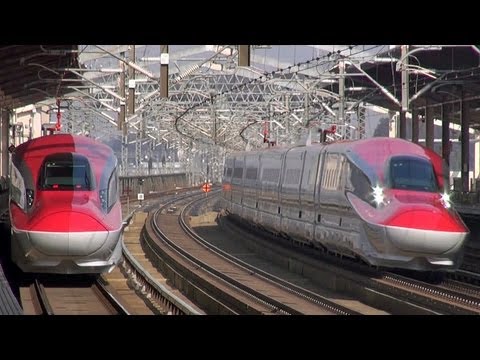 e6 - 秋田名物のなまはげや竿燈(かんとう)をイメージする「赤」をアクセントとしたE6系新幹線電車は、来たる3月16日のダイヤ改正より東京〜秋田間で営業運行を開始します。主に秋田...