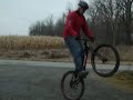 Newbie's first backwheel hop