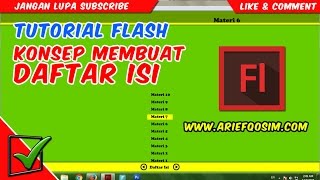 Tutorial Flash: Membuat daftar isi (link melompat ke halaman lain)