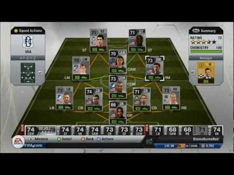 FIFA 13 Ultimate Team - Silver US Squad Builder