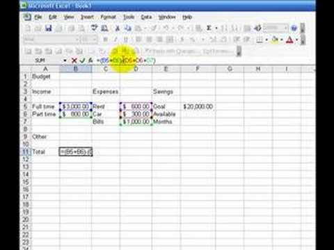 how to budget with excel