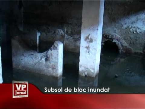 Subsol de bloc, inundat