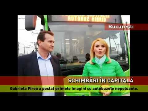 Gabriela Firea a postat primele imagini cu autobuzele nepoluante