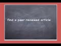 Peer Review in 5 Minutes
