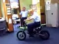 Cops and mini-dirtbike